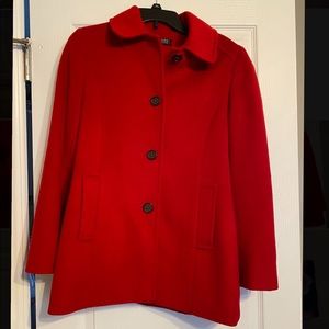 Red Ralph Lauren Pea Coat